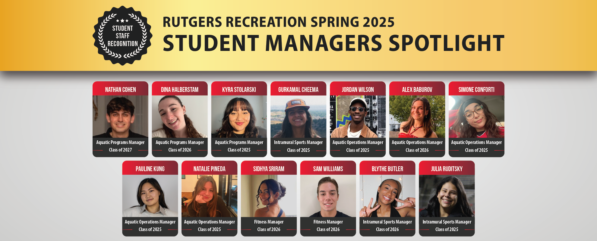 Student Managers Spotlight