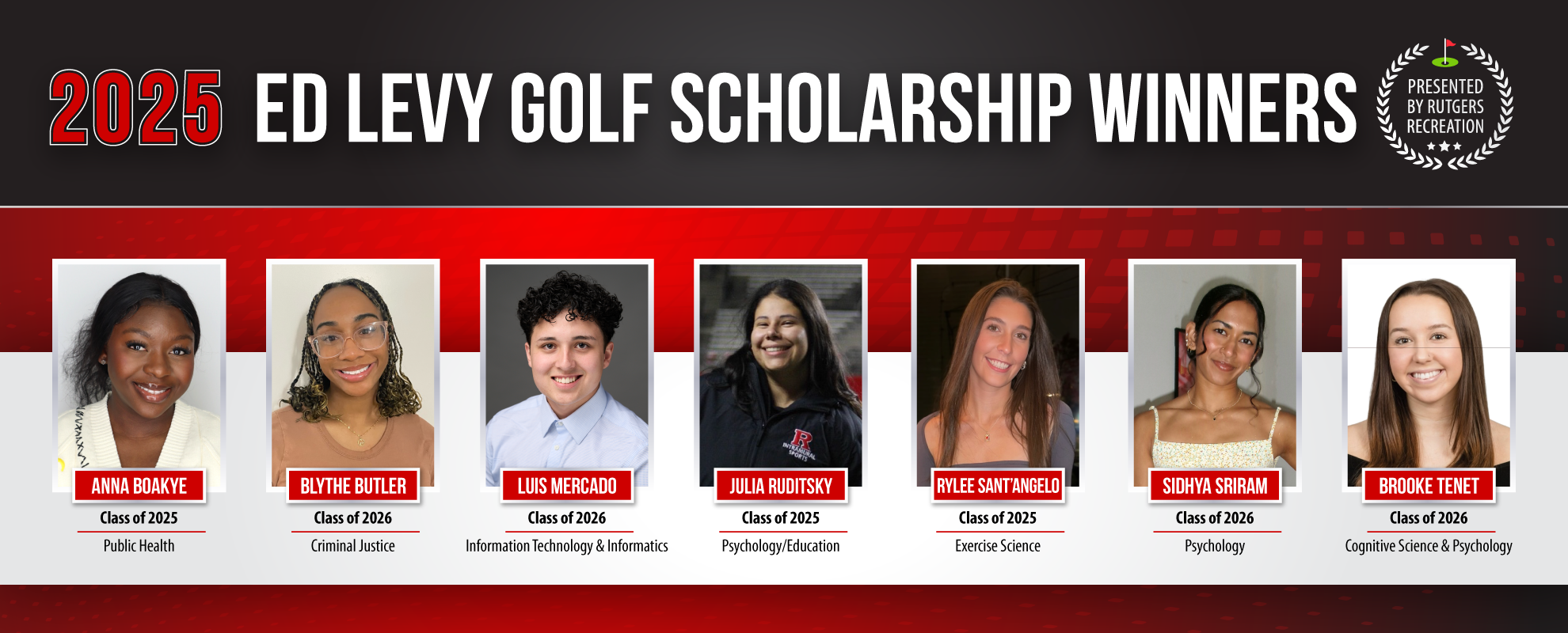 Ed Levy Scholarship Winners
