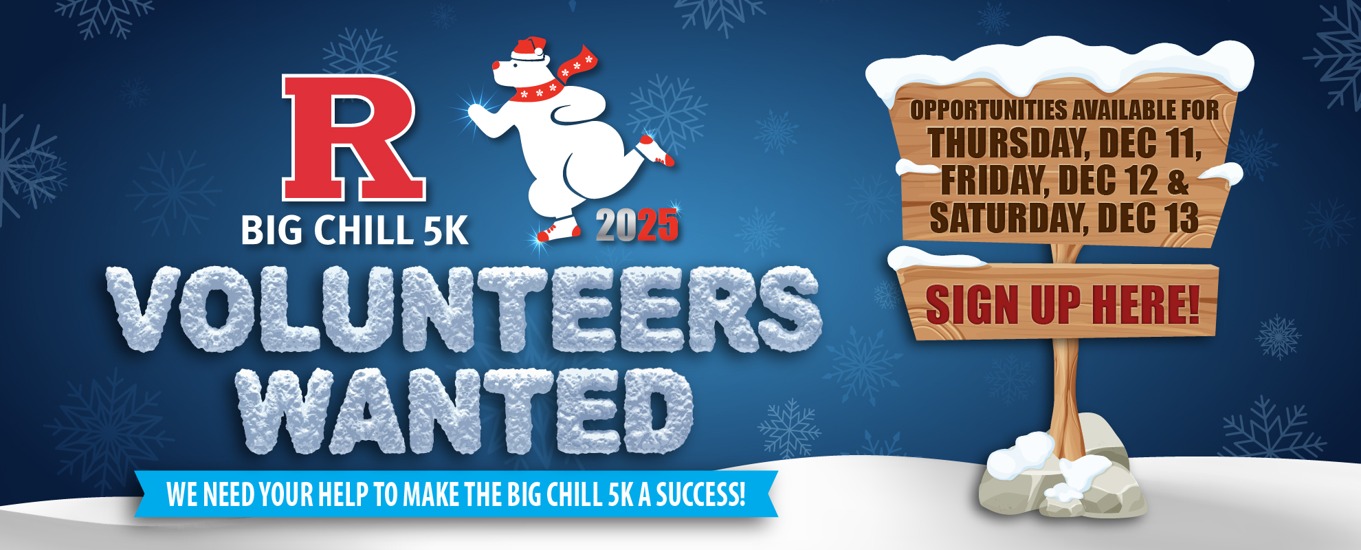Rutgers Big Chill 5k Volunteer 