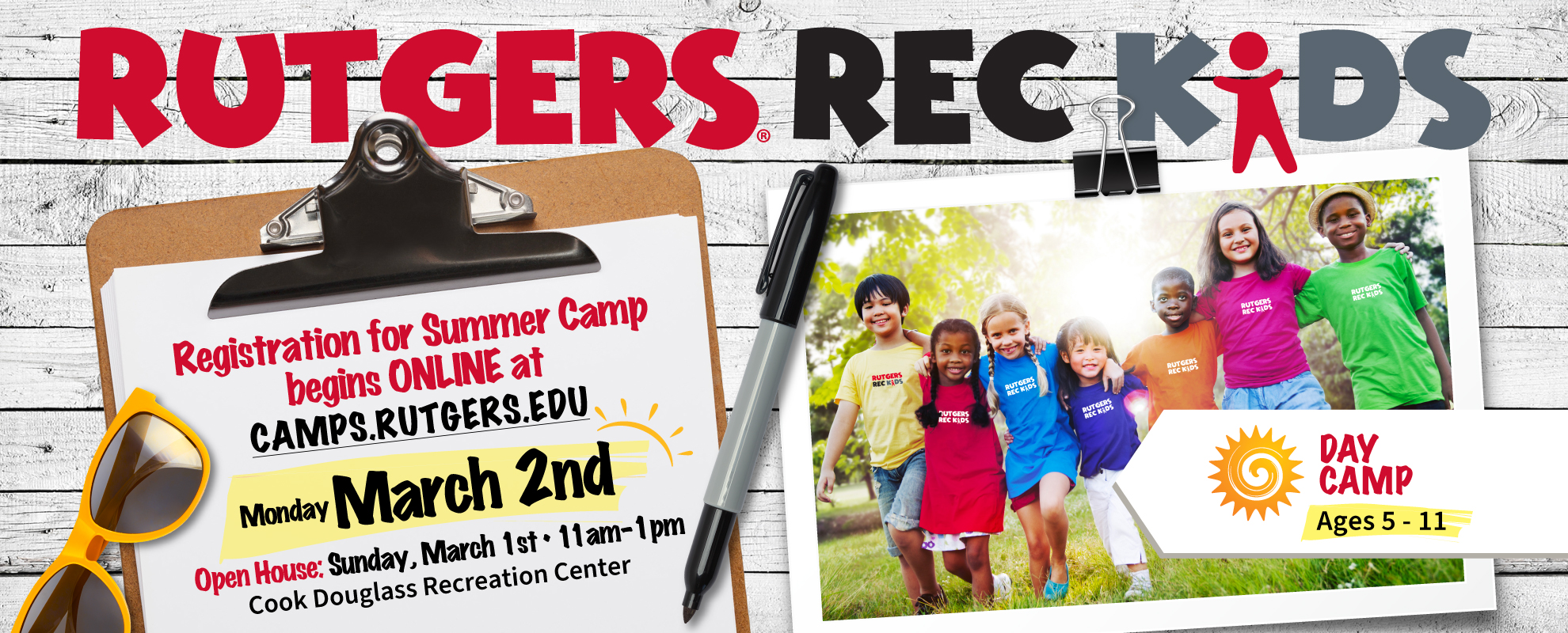 Open House on 3/1 11-1pm at C/D Rec Center