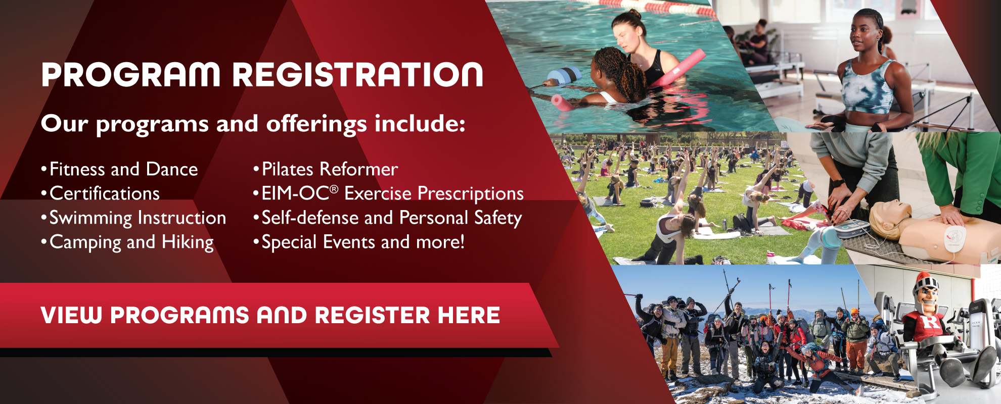 Program Registration Information Banner