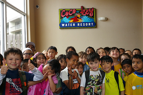 A picture of kids on the Coco Key Trip.