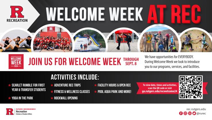 Welcome Week at Recreation