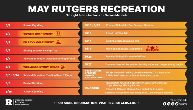 May Calendar of Events