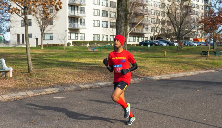 Man Running on the Street