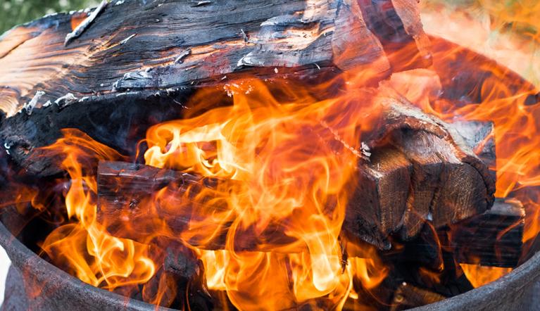 Wood on Fire