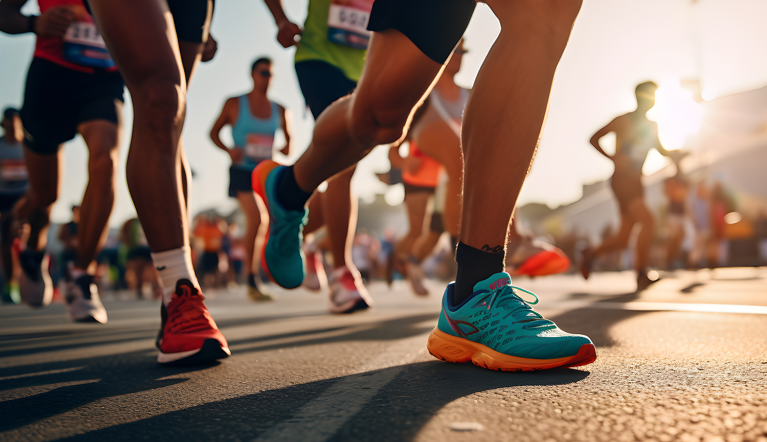 Runners in a race