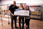  Anne Finetto, Race Director for The Rutgers Big Chill 5K Committee, proudly presented a check on behalf of the event to Philip Smith, Assistant Dean of Students for Student Basic Needs, and Kerri Willson, Associate Dean of Students and Director of Off-Campus Living and Community Initiatives, in support of the fund.  